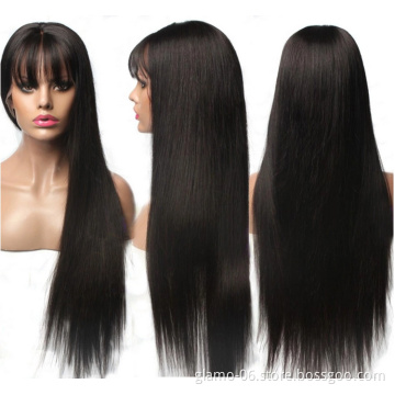virgin natural brazilian transparent straight hd lace human hair wig ,bone 13*4 lace front hair extension wig for black women